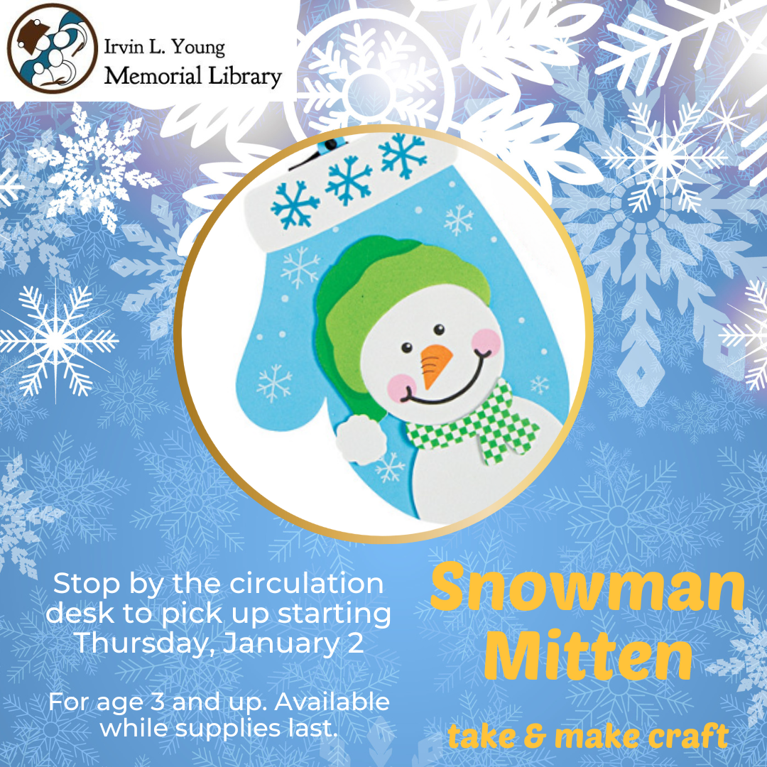 image of a snowman mitten craft